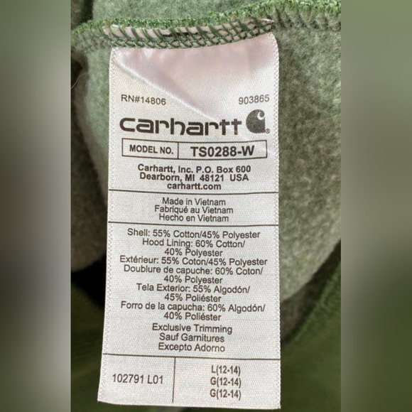 Carhartt Relaxed Fit Logo Sleeve Graphic Sweatershirt Size L NWOT MSRP $59.99 - Picture 5 of 5